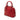 Red Gucci Mini Leather GG Charm Dome Satchel