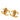 Gold Chanel CC Gold Plated Strass Clip On Earrings
