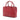 Red Prada Small City Calf Hand Stitched Galleria Double Zip Satchel