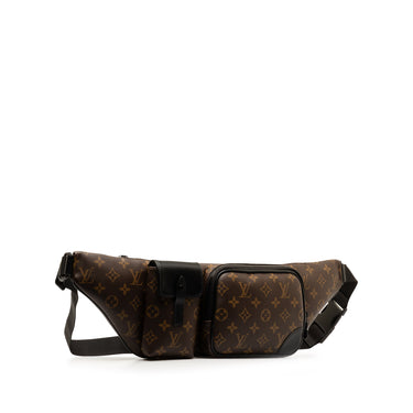 Brown Louis Vuitton Monogram Macassar Christopher Bumbag Belt Bag - Designer Revival