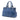 Blue Prada Soft Calf Double Zip Satchel