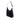 Black Prada Croc Embossed Leather Trimmed Tessuto Shoulder Bag