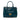 Blue Prada Saffiano Vernice Galleria Double Zip Front Pocket Satchel