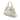 White Gucci Medium Calfskin Horsebit Nail Handbag