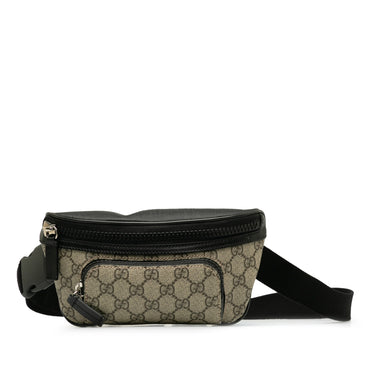Brown Gucci GG Supreme Belt Bag - Designer Revival