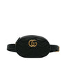Black Gucci GG Marmont Matelasse Belt Bag - Designer Revival
