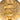 Gold Chanel Gold Plated Archer Medallion Clip On Earrings