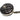 Black Chanel Quilted Patent Round Mirror Chain Necklace - Designer Revival