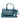 Blue Prada Vitello Daino Zip Top Satchel