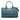 Blue Prada Vitello Daino Zip Top Satchel