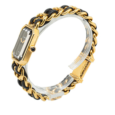 Gold Chanel Quartz Stainless Steel Premiere Chaine Watch