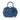 Blue Burberry Small Grained Calfskin Heritage Orchard Bowling Bag Satchel