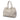 Grey Prada Vitello Daino Open Convertible Tote Satchel