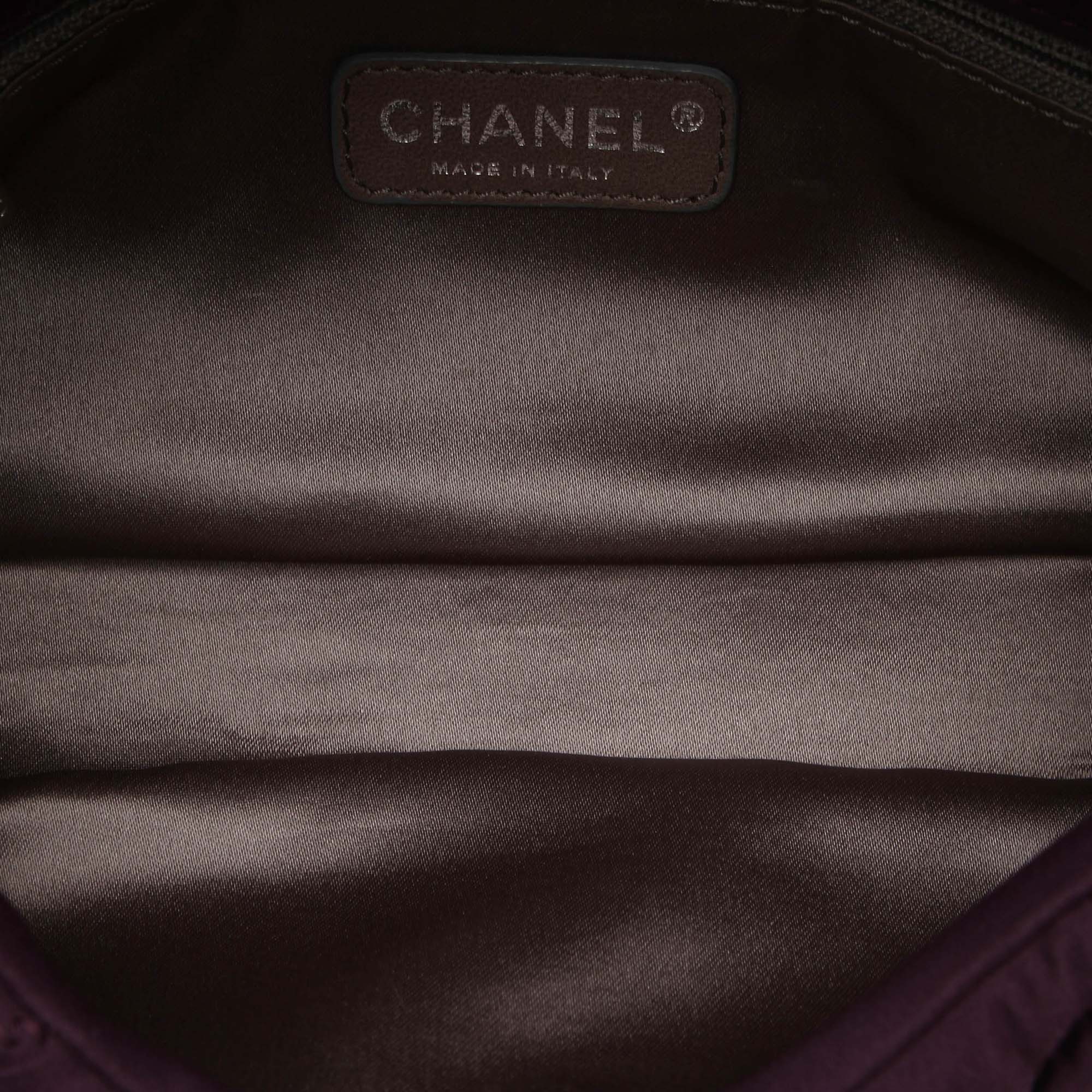 Chanel Large Bubble Blue Iridescent Calfskin Flap Bag