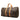Brown Louis Vuitton Monogram Keepall Bandouliere 55 Travel Bag