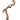 Gold Chanel CC Gold Plated Textured Pendant Double Chain Necklace