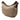 Beige Gucci GG Canvas Web Half Moon Crossbody