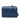 Blue Saint Laurent Croc Embossed Sunset Wallet On Chain Crossbody Bag