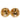Gold Chanel CC Gold Plated Round Clip On Earrings