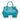 Blue Prada Vitello Daino Open Convertible Tote Satchel - Designer Revival