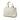 Beige Prada Small Denim Canapa Logo Tote Satchel