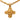 Gold Chanel Triple CC Gold Plated Cross Pendant Necklace