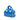 Blue Dior Micro Leather Dior Vibe Zip Bowling Bag Satchel