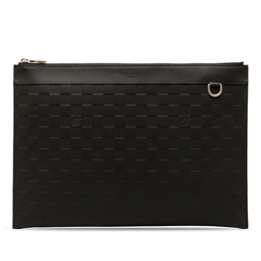 Black Louis Vuitton Damier Infini Discovery Pochette Clutch Bag - Designer Revival