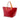 Red Louis Vuitton Monogram Vernis Bellevue PM Handbag