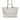 White Chanel Medium Canvas Square Stitch Deauville Tote Satchel - Designer Revival