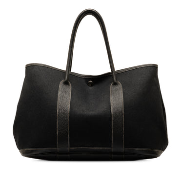 Black Hermès Toile and Negonda Garden Party 36 Tote Bag - Designer Revival