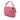 Pink Fendi Zucca Embossed Terry Cloth Baguette Satchel