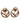 Gold Fendi F is Fendi Push Back Earrings - Designer Revival