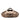 Brown LOEWE Metallic Nappa Anagram Aire Hobo Bag