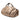 Brown LOEWE Metallic Nappa Anagram Aire Hobo Bag