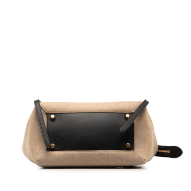 Brown Celine Mini Felt Belt Bag Satchel