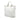 White Prada Soft Calf Open Convertible Tote Satchel