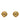 Gold Chanel CC Gold Plated Round Clip On Earrings