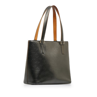 Gray Louis Vuitton Monogram Mat Stockton Tote Bag