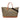 Brown Saint Laurent Maxi Canvas Rive Gauche Shopper Tote Travel Bag