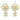 Gold Chanel CC Gold Plated Strass Enamel Faux Pearl Flower Drop Push Back Earrings