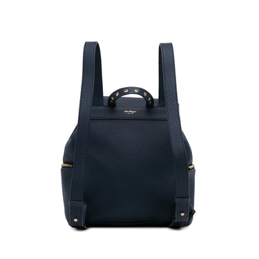 Blue Ferragamo Gancini Backpack - Designer Revival