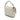 White Fendi Mini Zucca Embossed Leather Baguette Satchel - Designer Revival