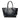 Blue Prada Glace Calf Twin Pocket Double Handle Satchel
