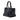 Blue Prada Glace Calf Twin Pocket Double Handle Satchel