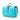 Blue Fendi Nano Zucca Embossed Leather Baguette Charm Crossbody Bag