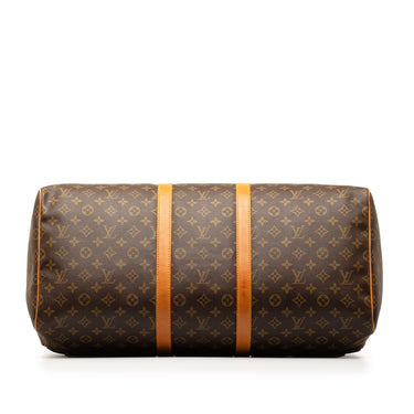 Brown Louis Vuitton Monogram Keepall 55 Travel Bag - Designer Revival