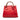 Red Gucci Small Pebbled Calfskin Diana Bamboo Top Handle Tote Satchel