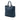 Blue Prada Vitello Daino Open Convertible Tote Satchel