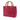 Red Gucci Mini Calfskin Bamboo Shopper Satchel